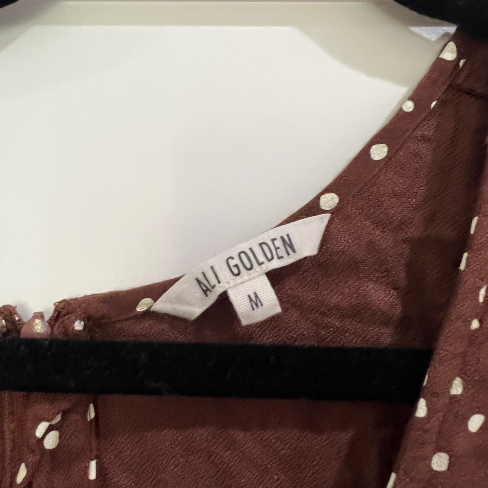 Ali golden jumpsuit polka dot size medium. Worn just a few times